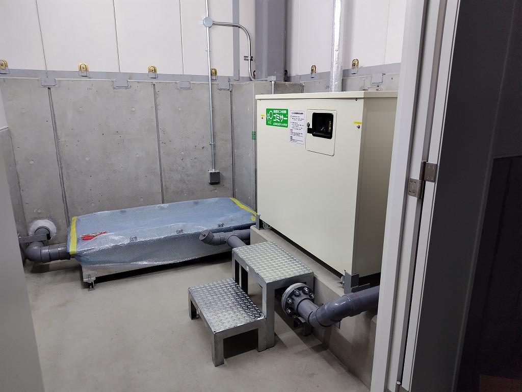 業務用消滅型生ごみ処理機ゴミサーを設置しました/社員食堂(長野県)