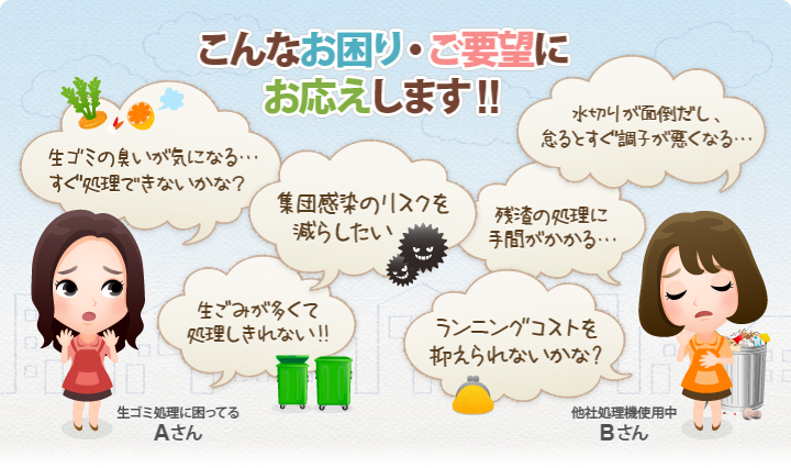 こんなお困り・ご要望にお応えします！！